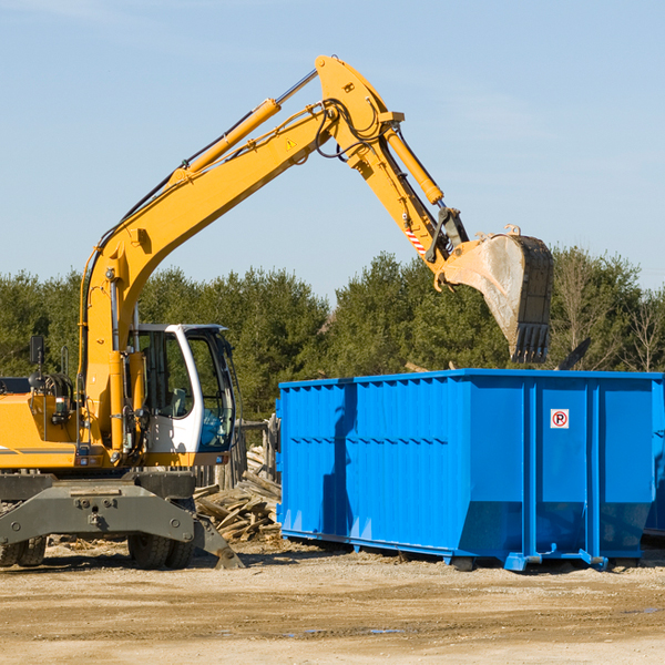 are there any restrictions on where a residential dumpster can be placed in Penn Valley California